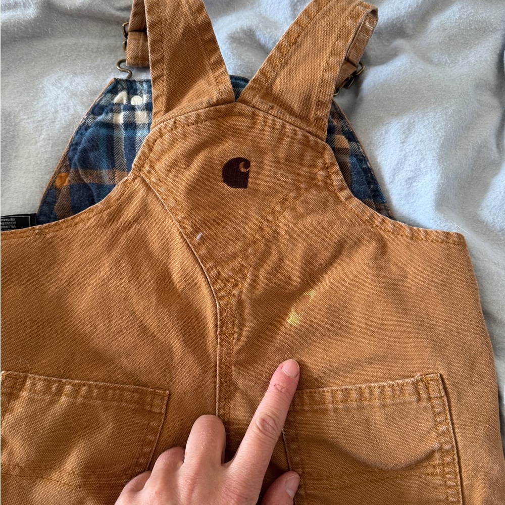 Carhartt Toddler Flannel Lined Overalls - Picture 4 of 4